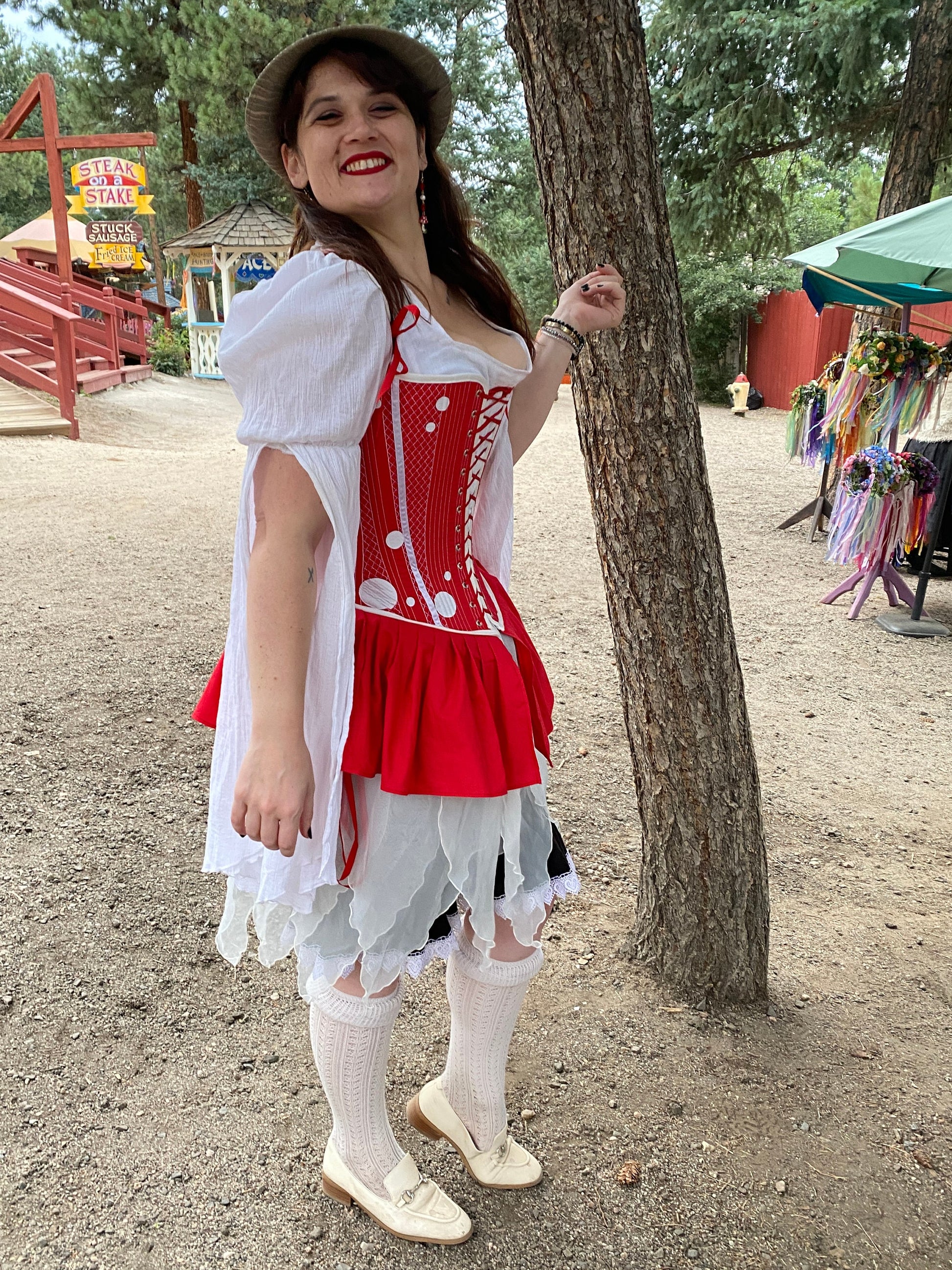 Festival Mushroom Outfit - Bodice, Shirt, and Skirt