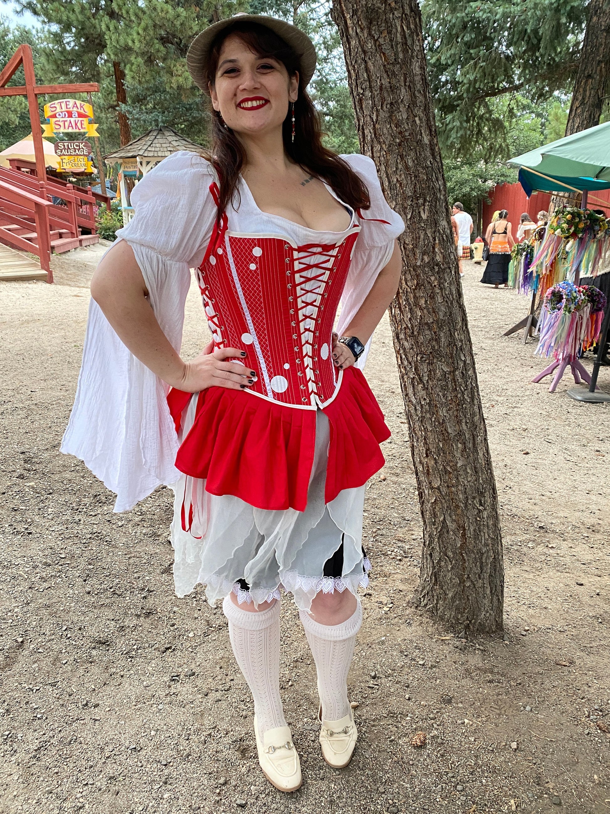 Festival Mushroom Outfit - Bodice, Shirt, and Skirt