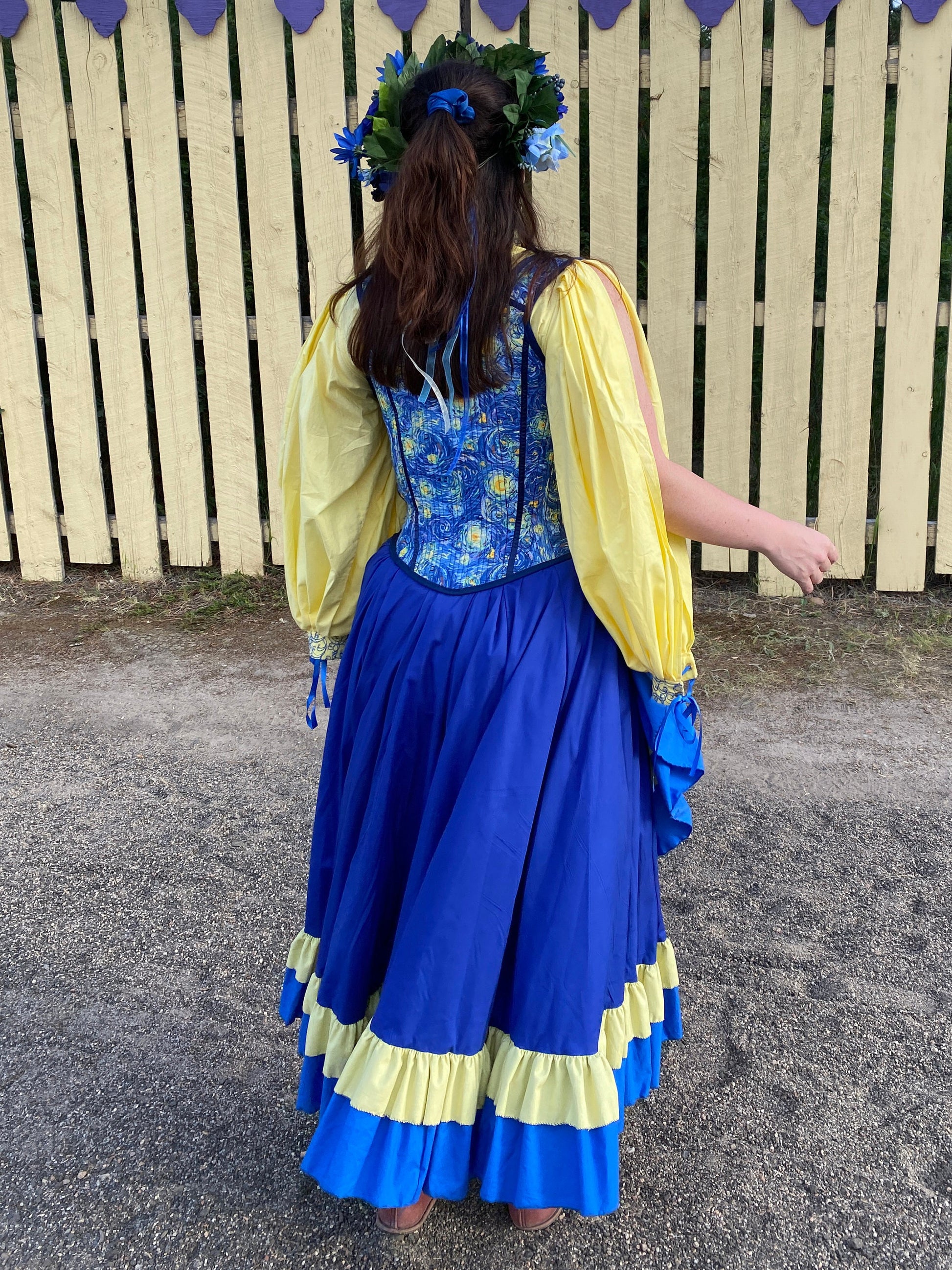 Festival Starry Starry Night Outfit - Bodice, Shirt, and Skirt