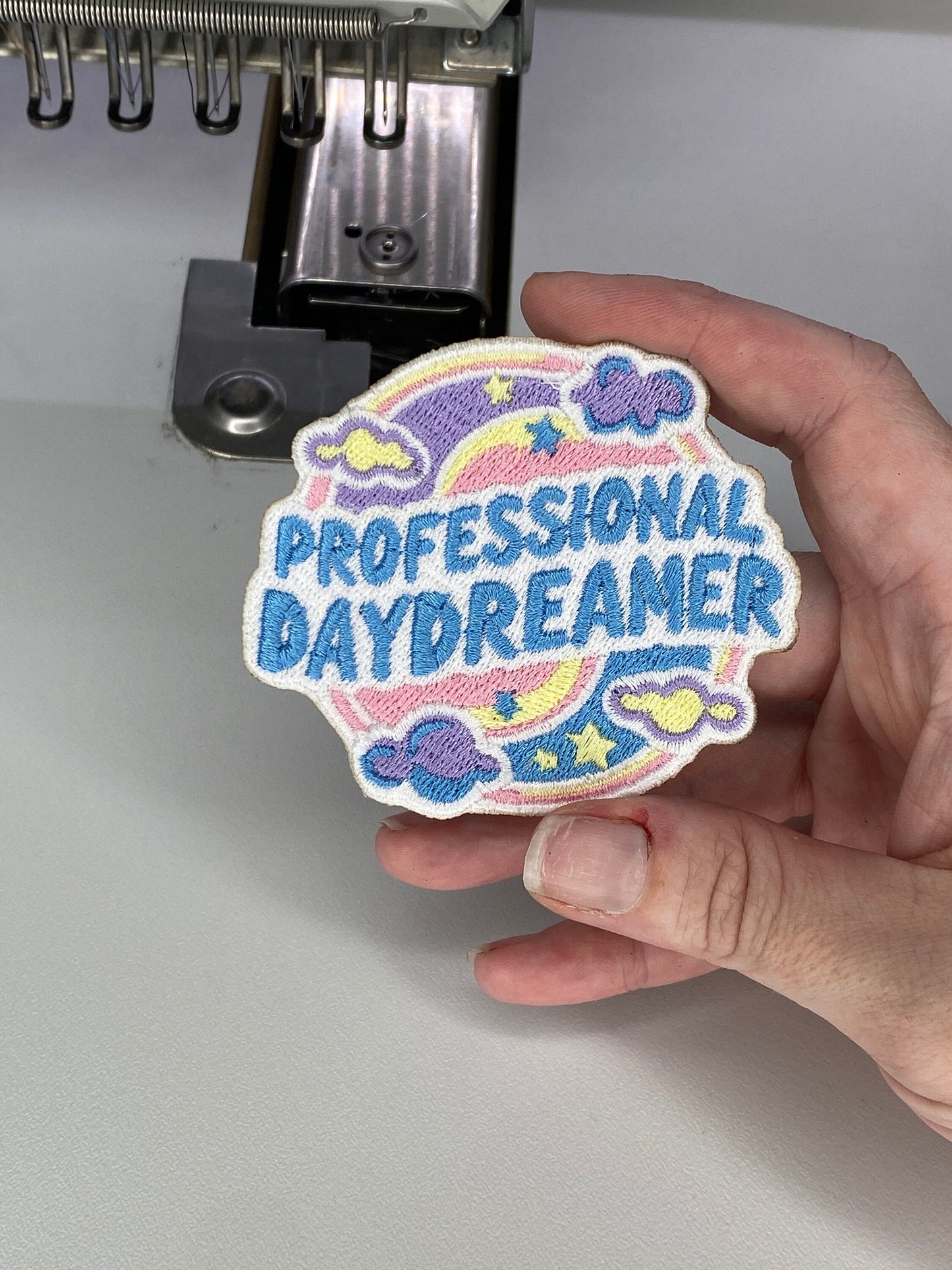 Handcrafted Embroidered Patch – Professional Daydreamer