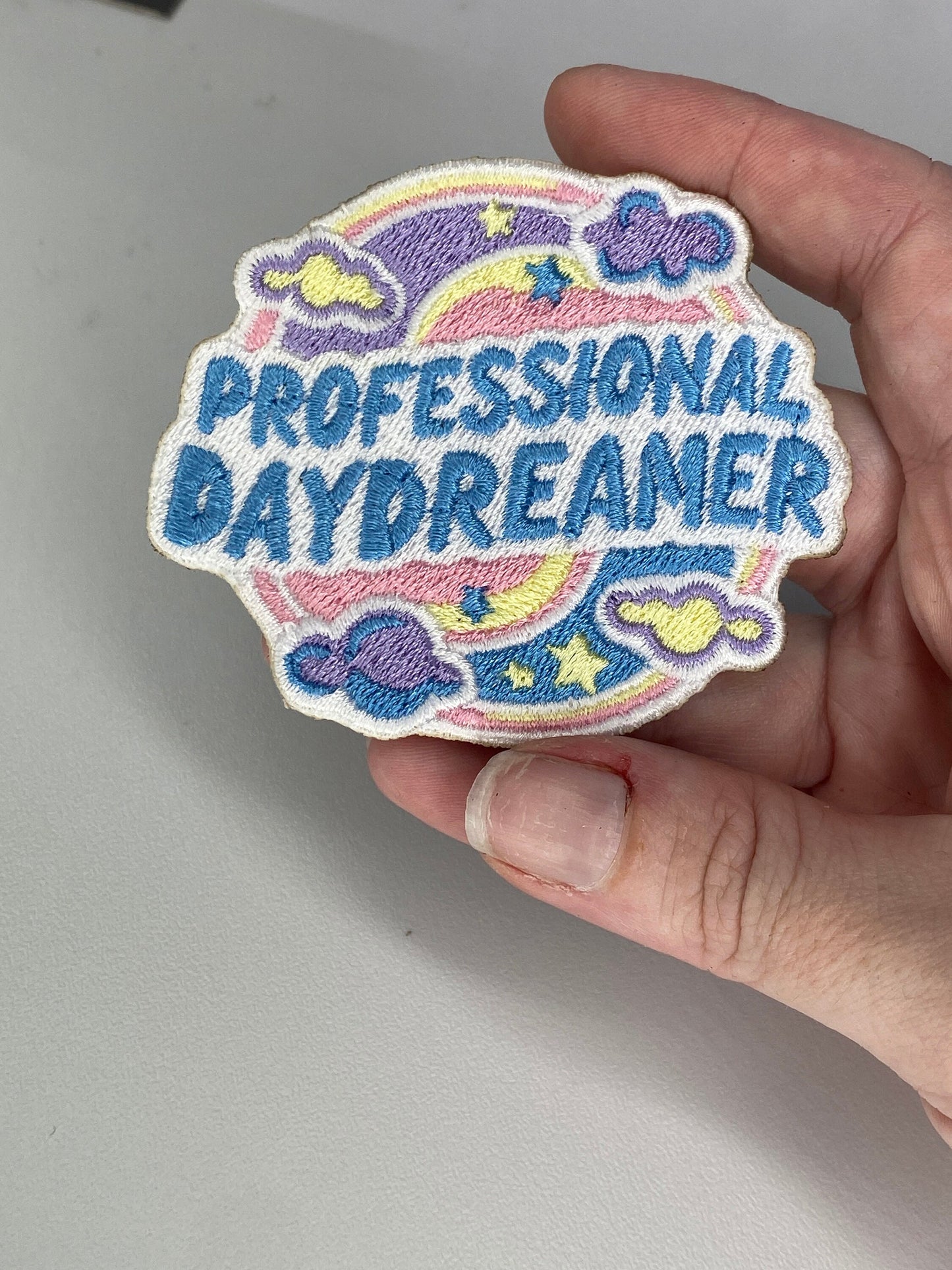 Handcrafted Embroidered Patch – Professional Daydreamer